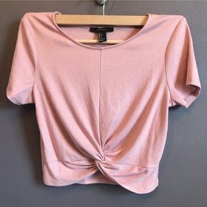 Forever 21 Front Twist Crop Top